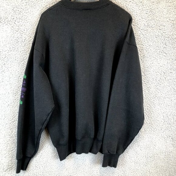 Vintage Shamrock Run 1994 Oregon Crewneck Sweatshirt Size XL Irish 3 leaf clover - Picture 3 of 6